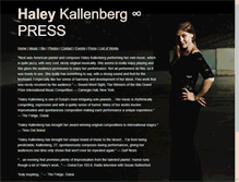 Tablet Screenshot of haleykallenberg.com